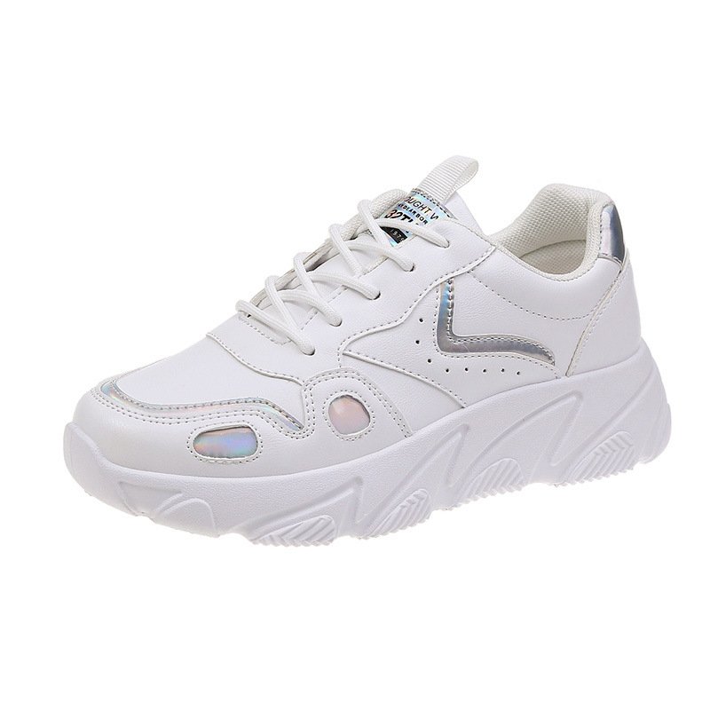 2021 spring new thick-soled sneakers female and female students running