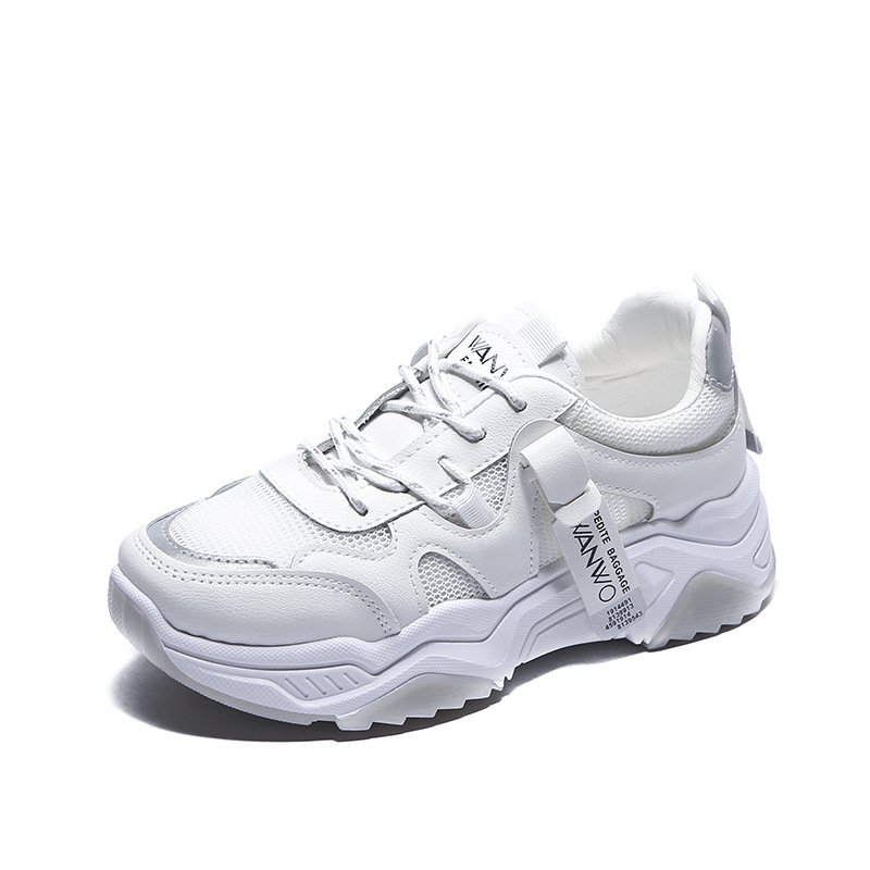 Breathable sports shoes women's 2021 summer new white shoes women's women's high-rise sneakers