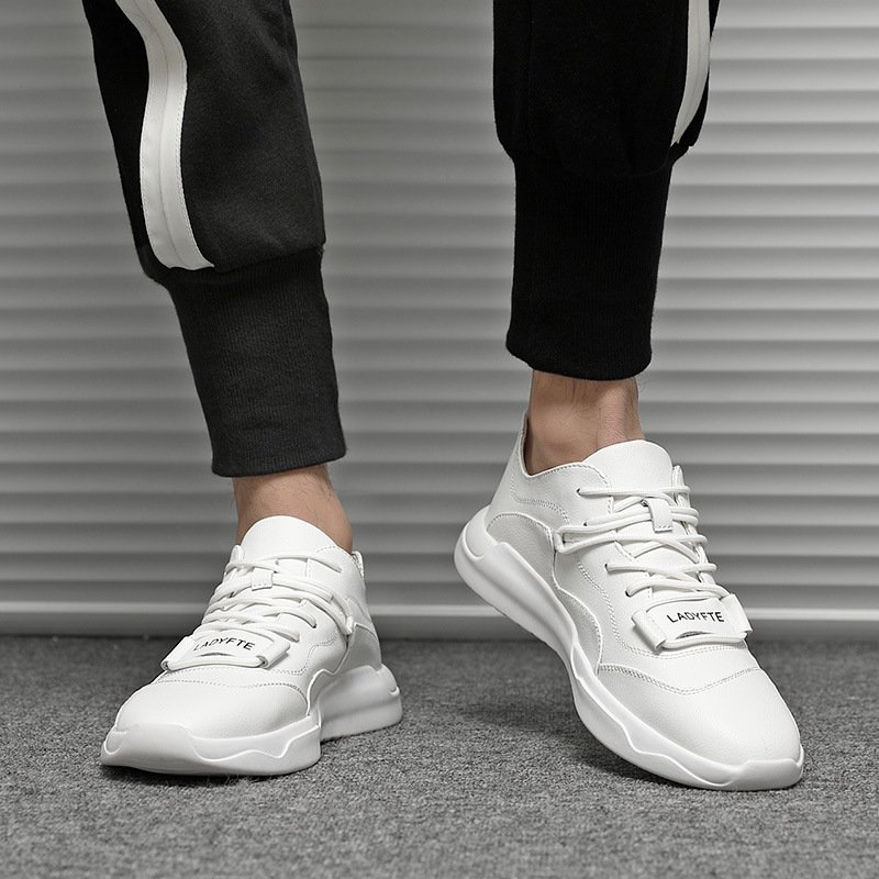 Men's sneakers 2021 autumn white shoes men's trend casual men's shoes leather European station leather shoes men's sports shoes