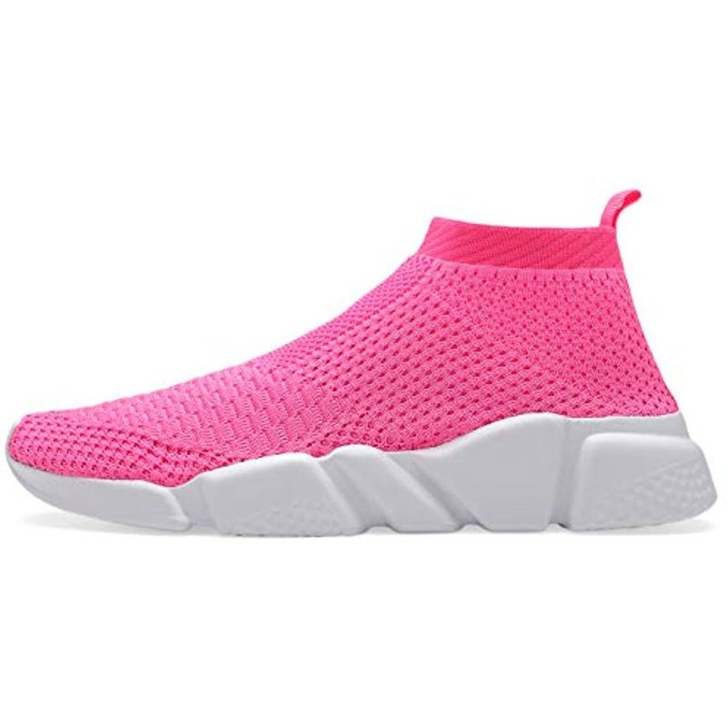 Voiv Womens Walking Shoes Mens Slip-on Sneakers Breathable Lightweight Athletic Running Shoes Pink