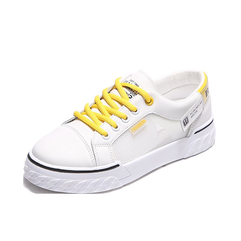 Breathable basic white shoes women's mesh surface 2021 summer new sneakers women's students mesh shoes trend