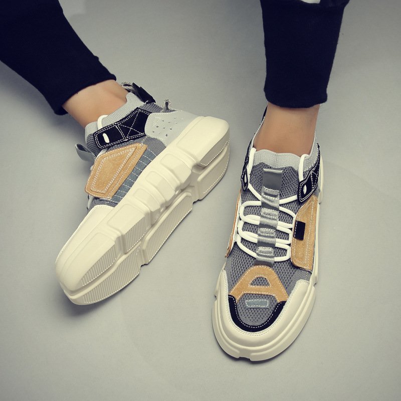 2021 super fire shoes summer breathable couple sneakers flying woven fashion men's shoes factory direct sales